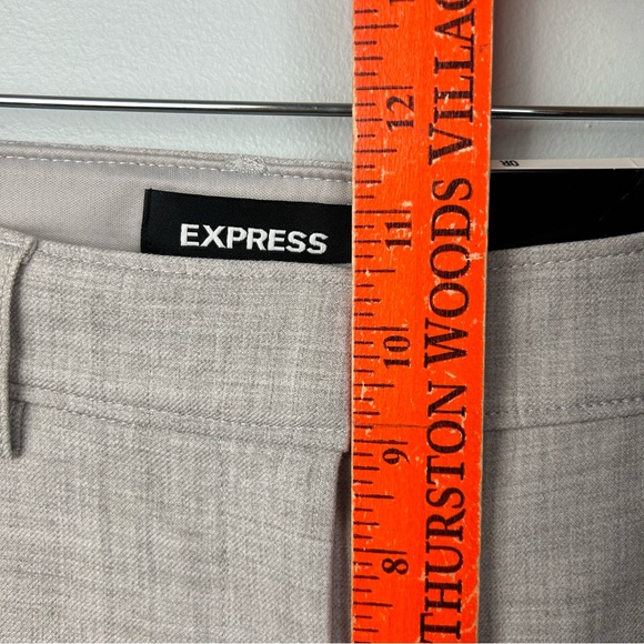 NWT Express Flare High Rise Dress Pants Trousers Light Grey Women’s Sz 0R - Picture 7 of 15